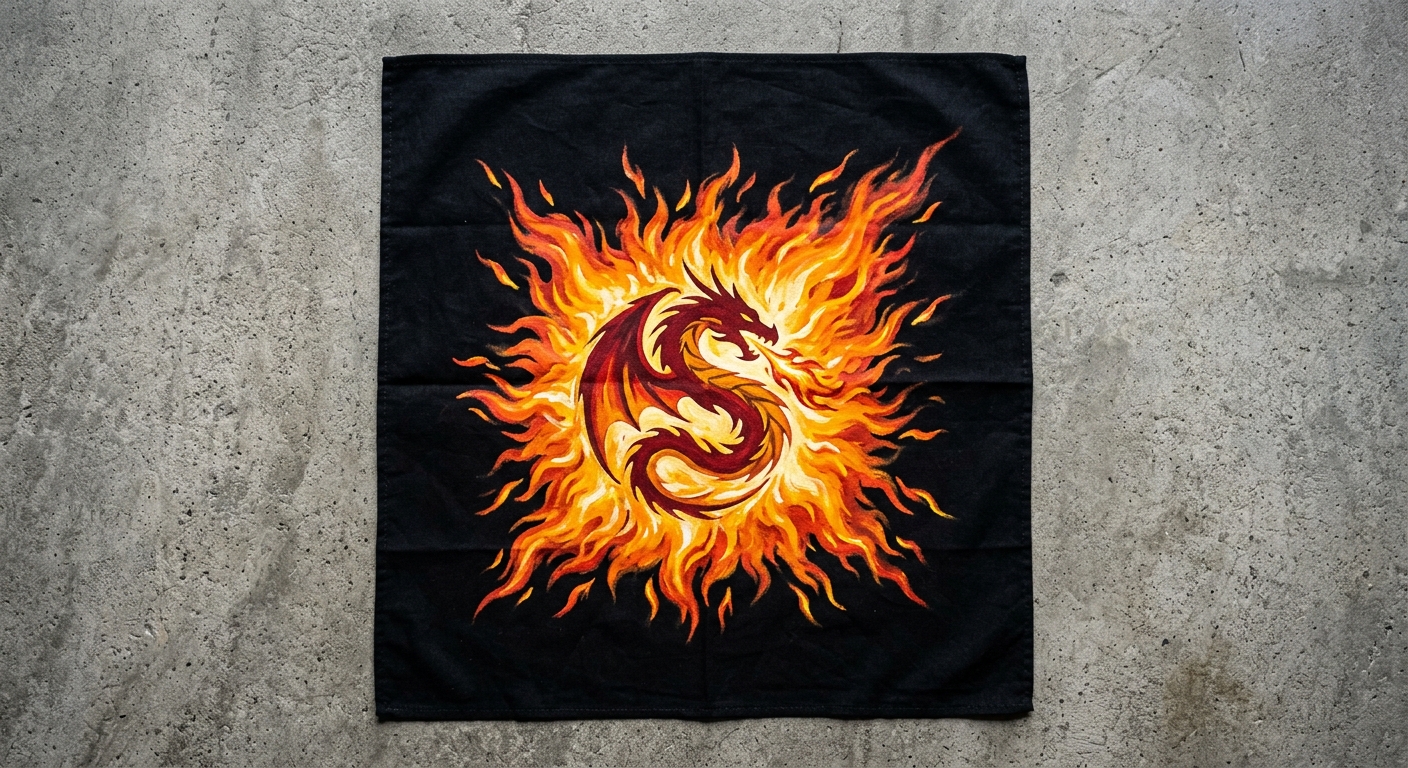 Liu Kang Fireball Bandana